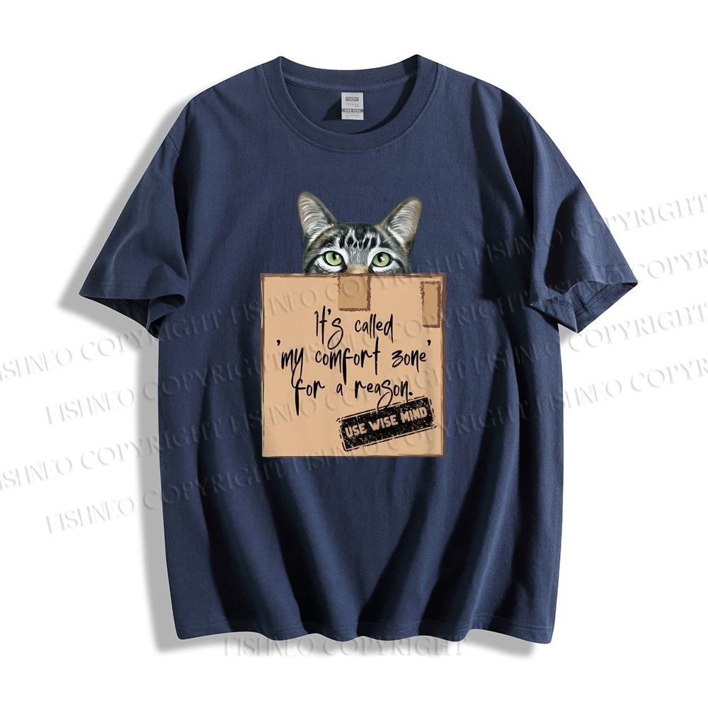 Unisex Cat In Box Classic Cotton T-shirt