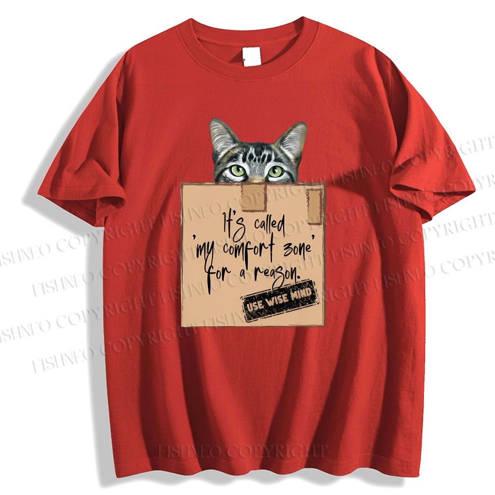 Unisex Cat In Box Classic Cotton T-shirt