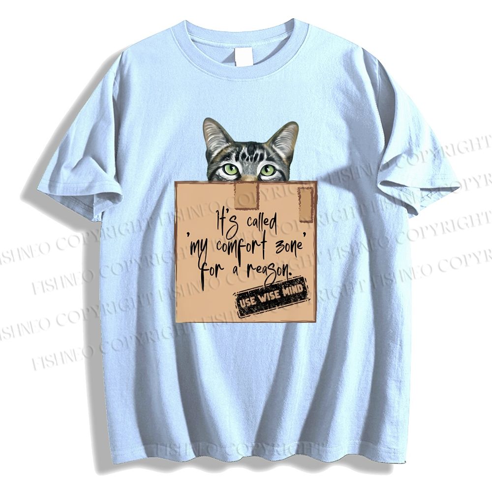 Unisex Cat In Box Classic Cotton T-shirt