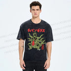 Unisex Monsters Printed Washed Tee