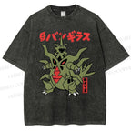 Unisex Monsters Printed Washed Tee