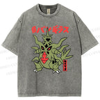 Unisex Monsters Printed Washed Tee