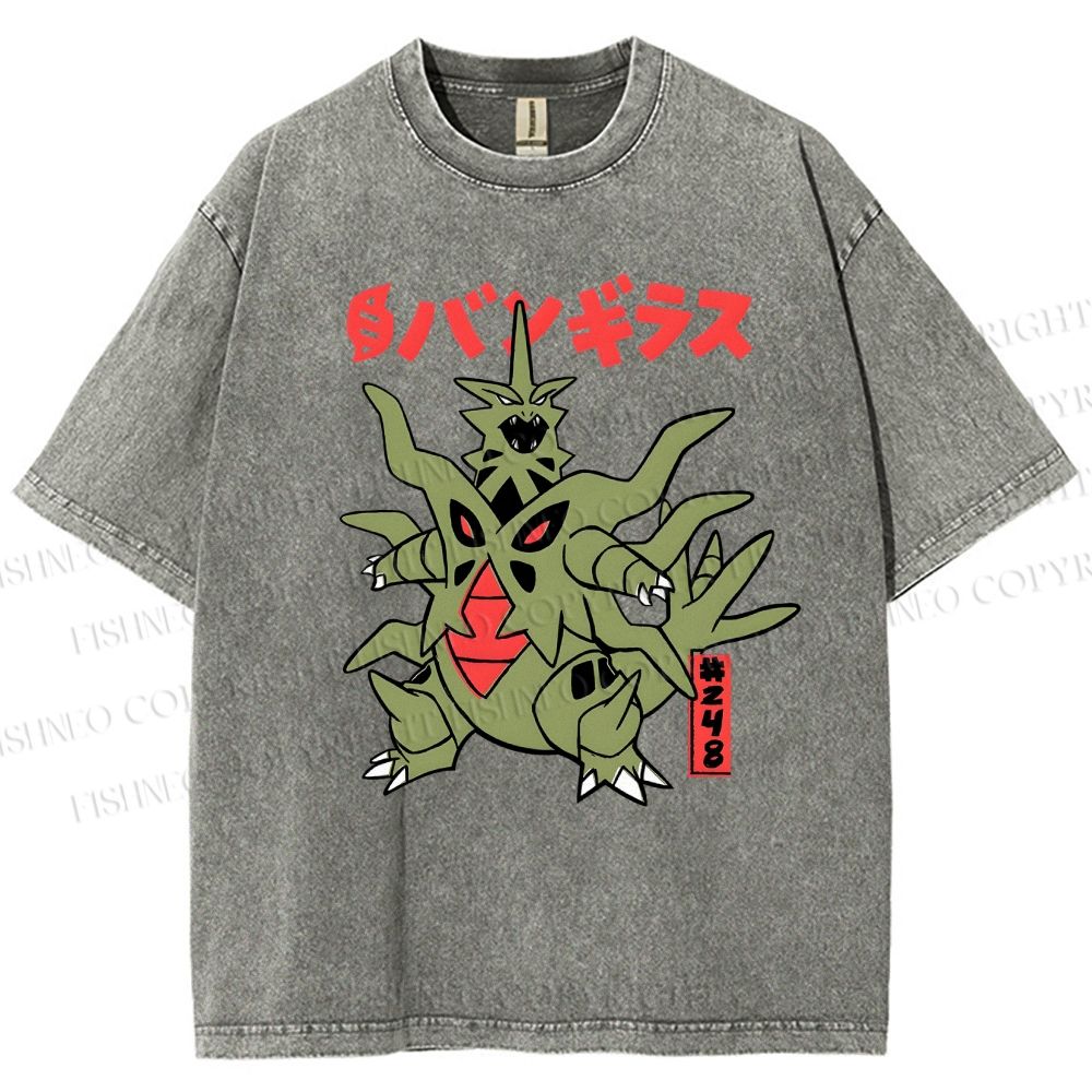 Unisex Monsters Printed Washed Tee