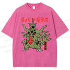 Unisex Monsters Printed Washed Tee
