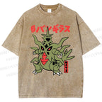 Unisex Monsters Printed Washed Tee