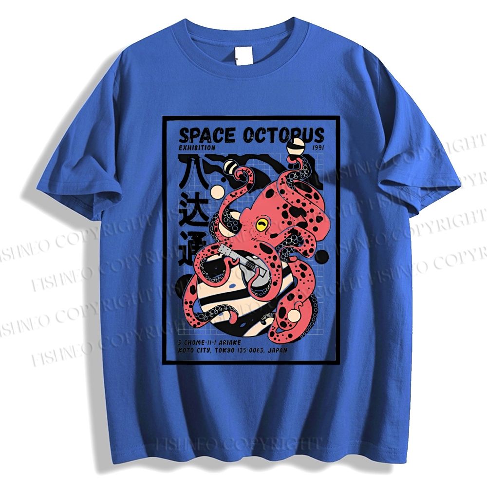 Unisex Japanese Octopus Classic Cotton T-shirt