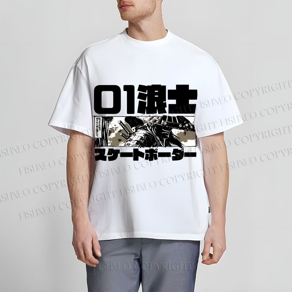 Unisex Japanese Samurai Classic Cotton T-shirt