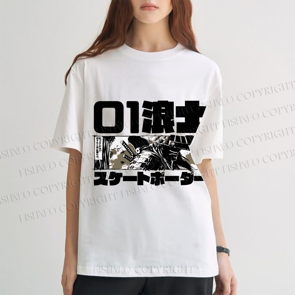 Unisex Japanese Samurai Classic Cotton T-shirt