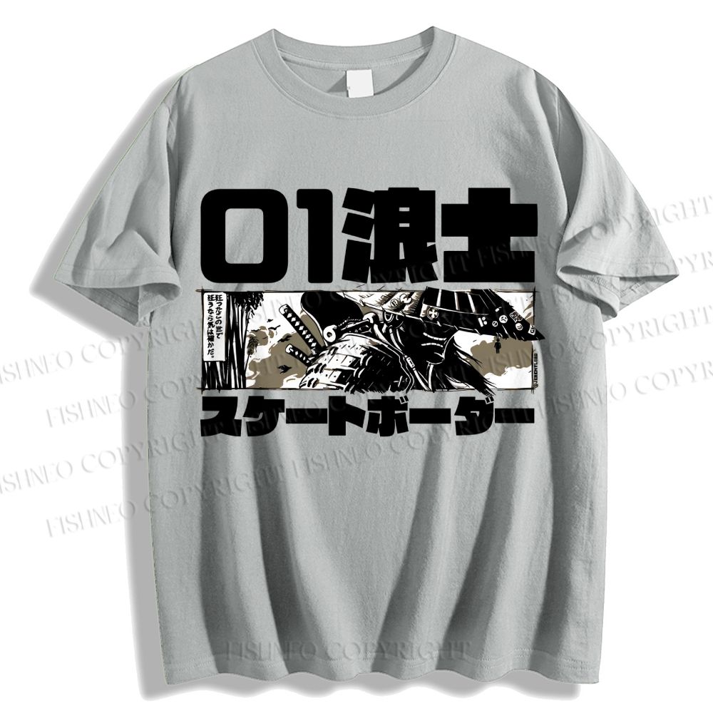 Unisex Japanese Samurai Classic Cotton T-shirt