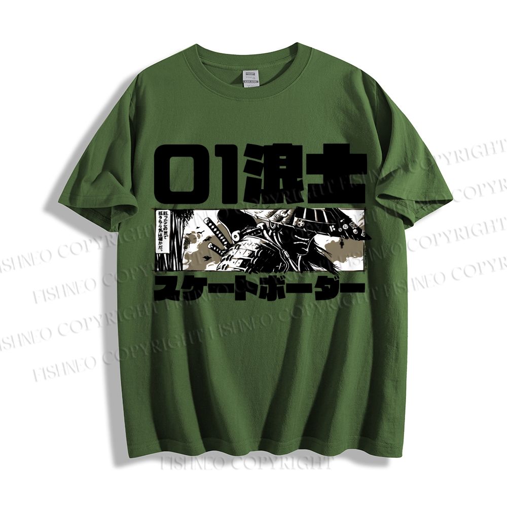 Unisex Japanese Samurai Classic Cotton T-shirt