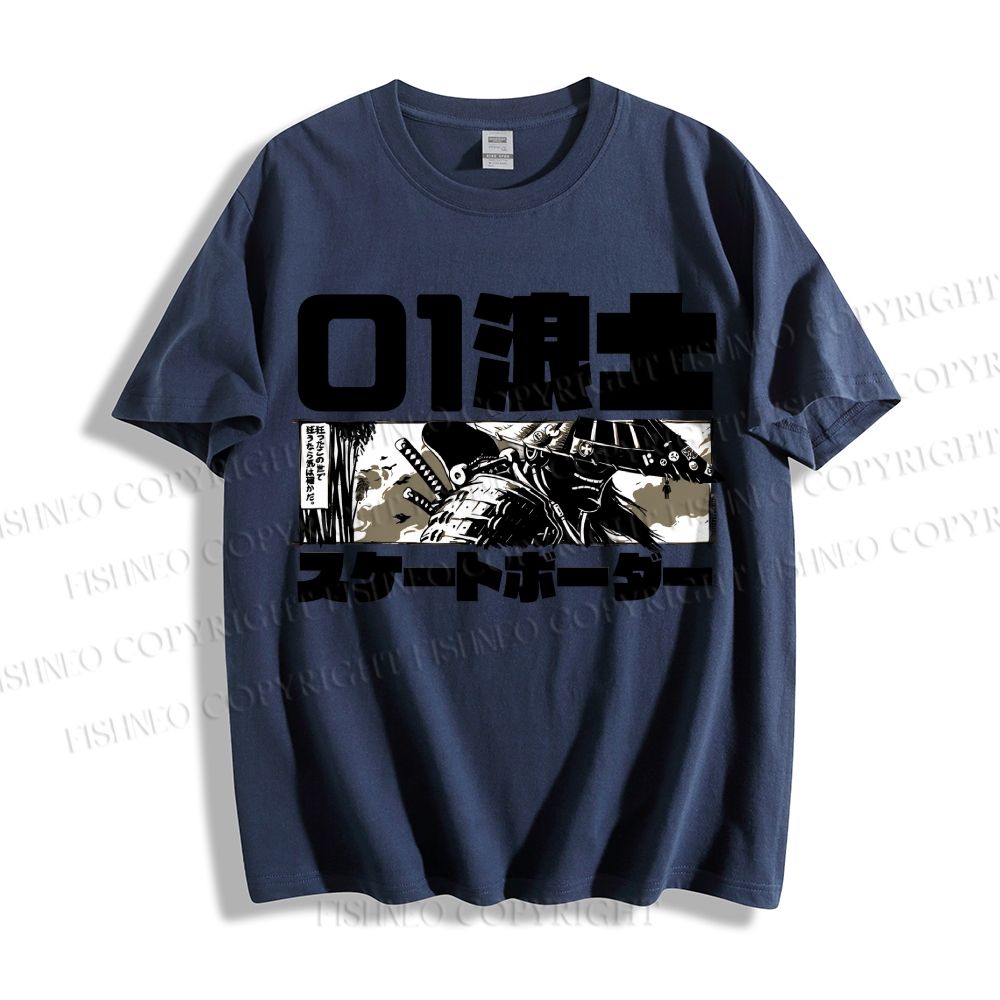 Unisex Japanese Samurai Classic Cotton T-shirt