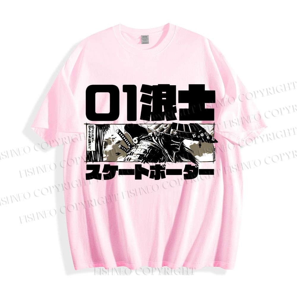 Unisex Japanese Samurai Classic Cotton T-shirt