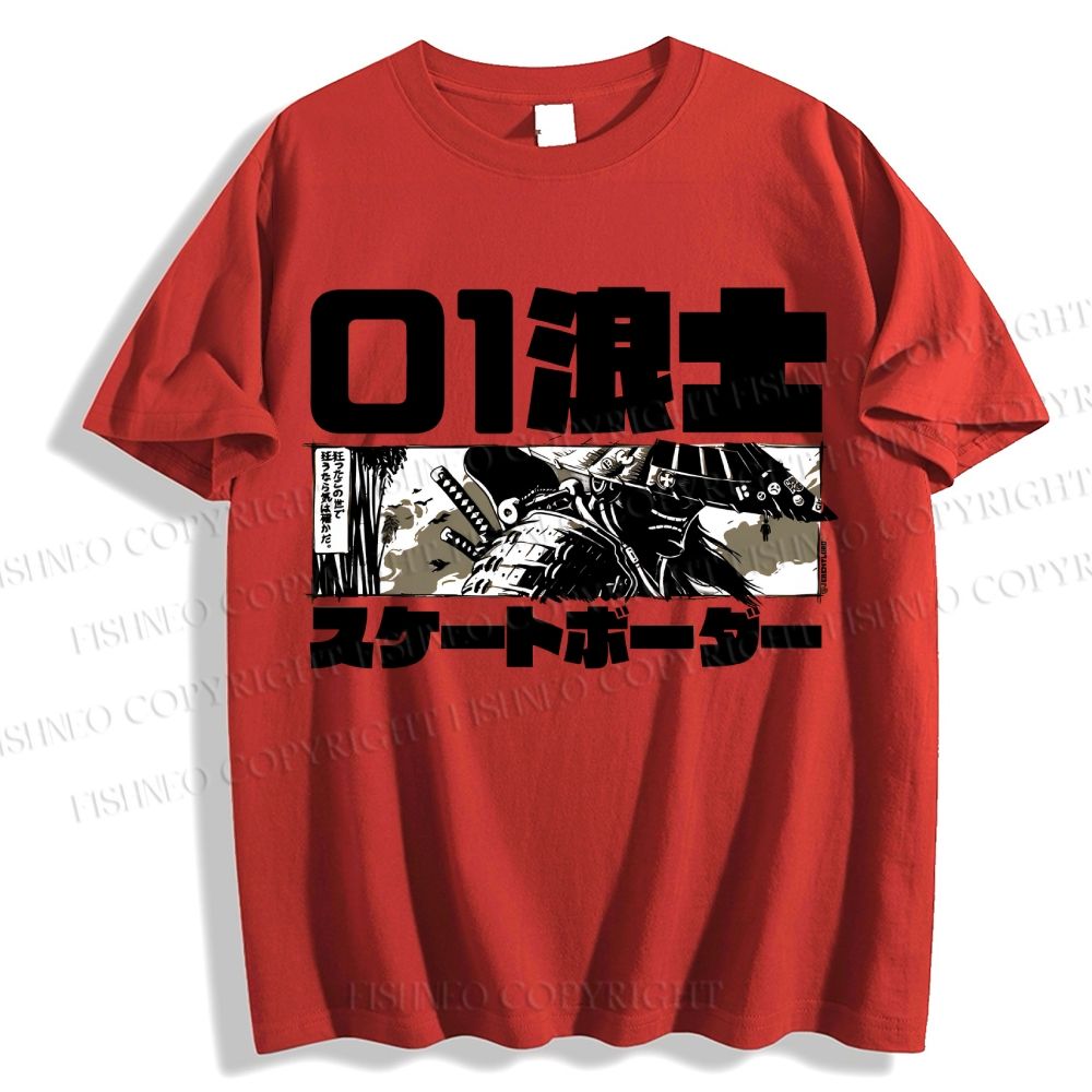 Unisex Japanese Samurai Classic Cotton T-shirt