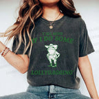 Unisex Frogs Printed Washed Tee