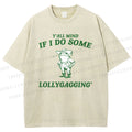 Unisex Frogs Printed Washed Tee