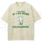 Unisex Frogs Printed Washed Tee