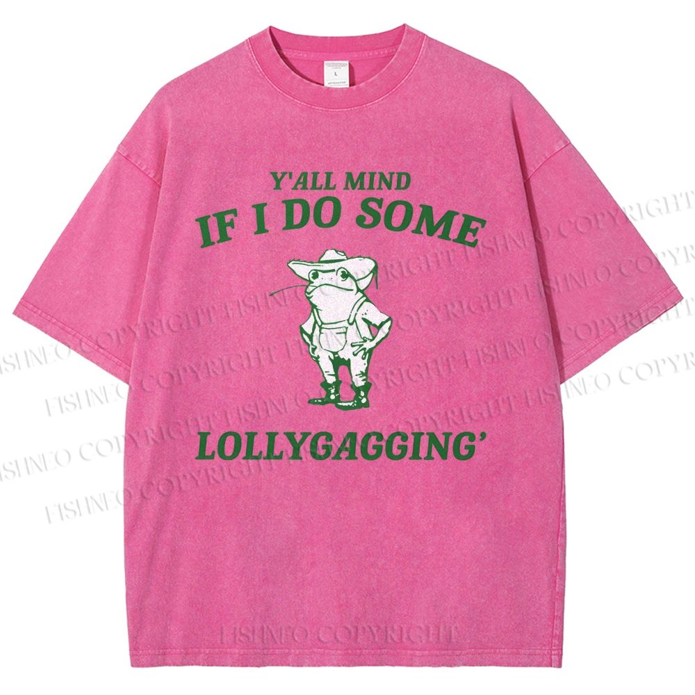 Unisex Frogs Printed Washed Tee