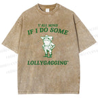 Unisex Frogs Printed Washed Tee