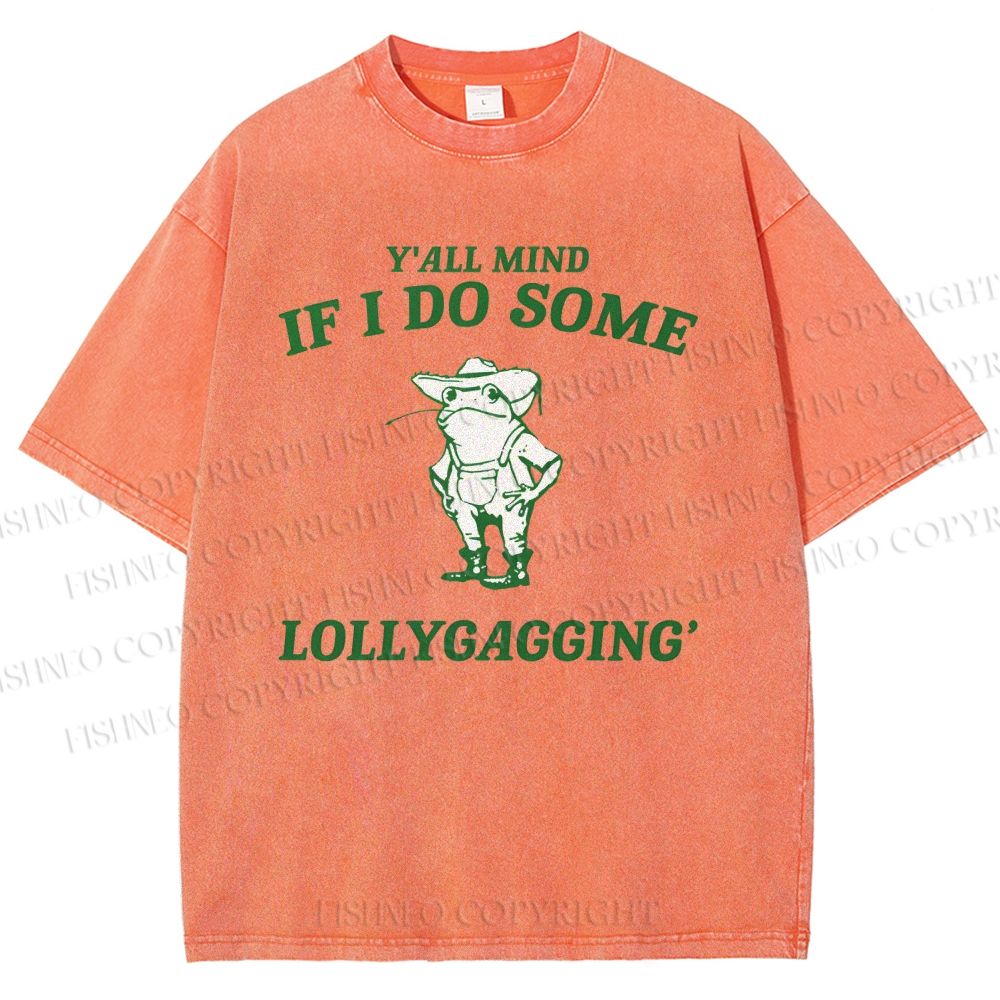 Unisex Frogs Printed Washed Tee