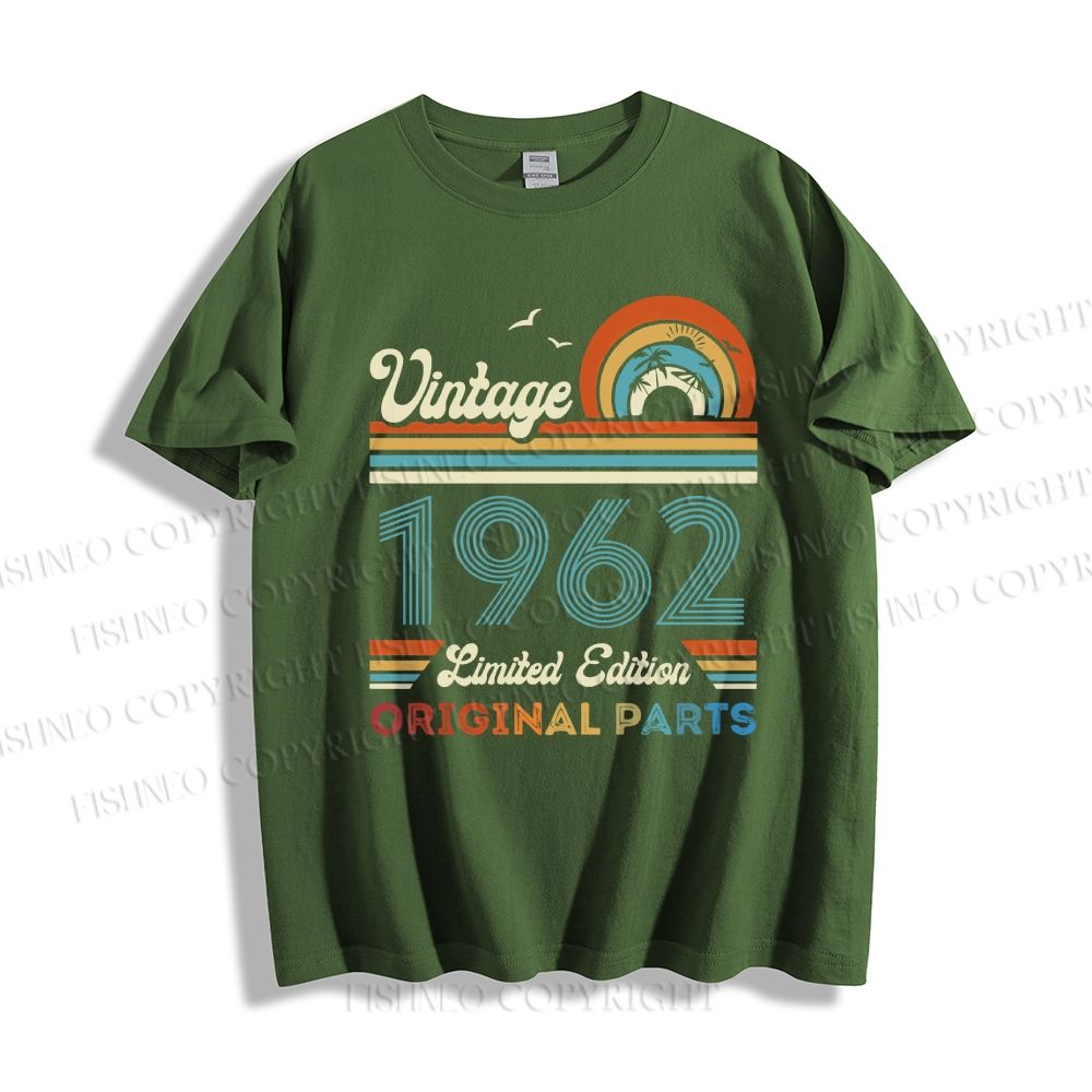 Unisex Vintage Rainbow Graffiti Classic Cotton T-shirt
