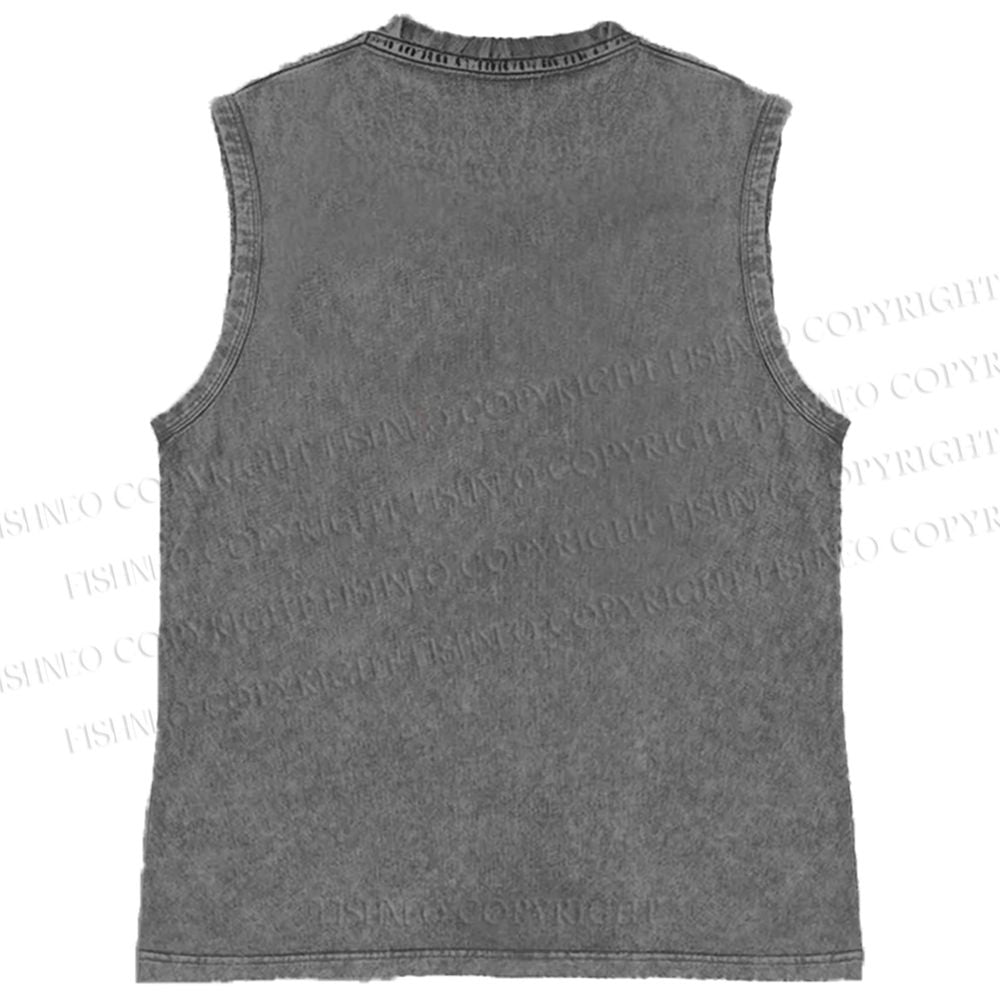Unisex Pride Love Wins Printed Washed Tank Top
