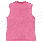 Unisex Love Frog Printed Washed Tank Top