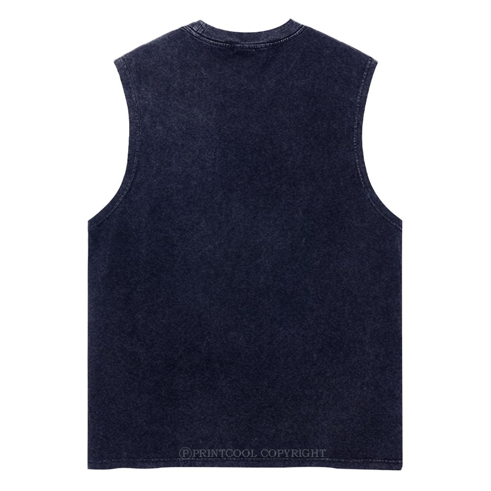 Alternating Wolves Unisex Washed Tank Top