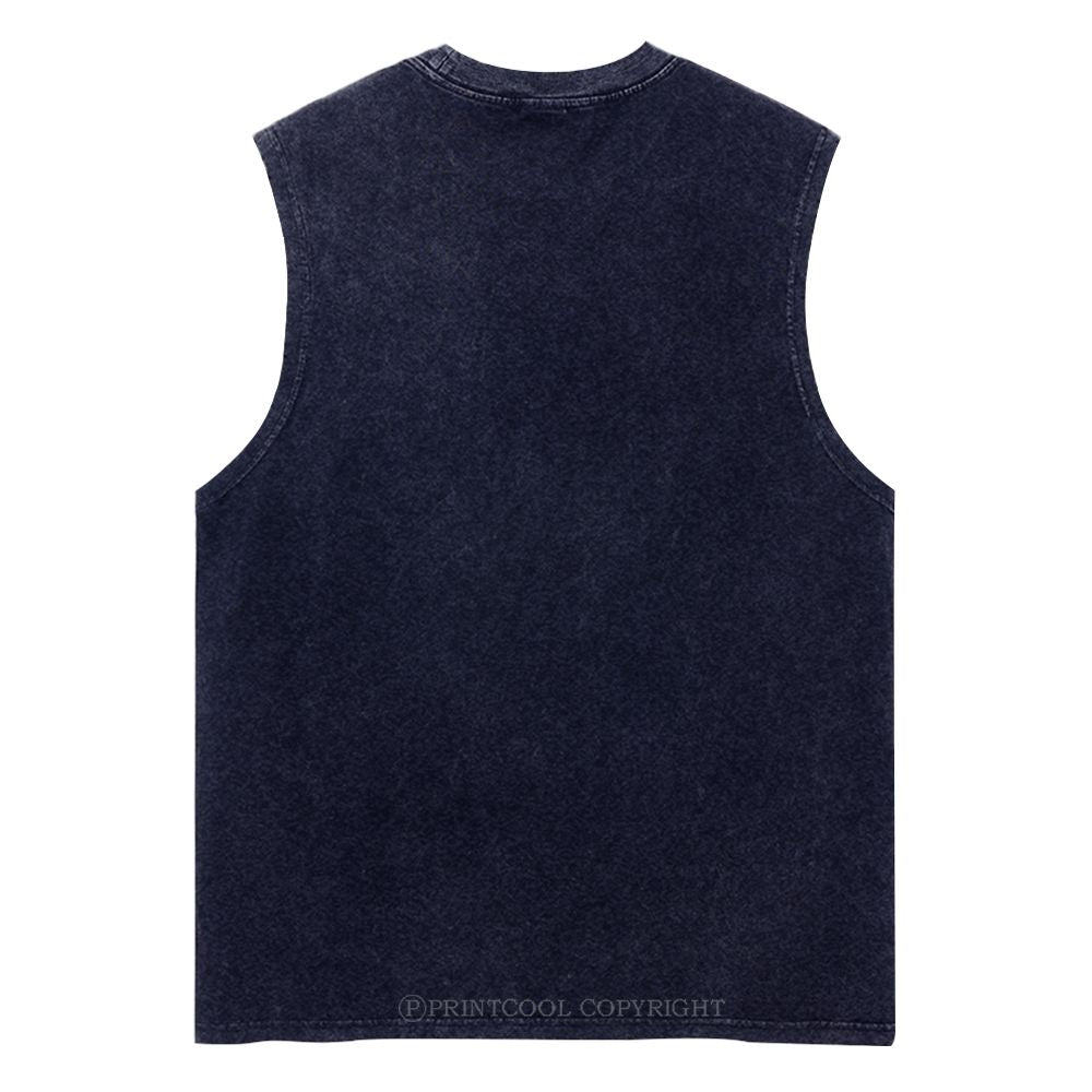 Alternating Wolves Unisex Washed Tank Top