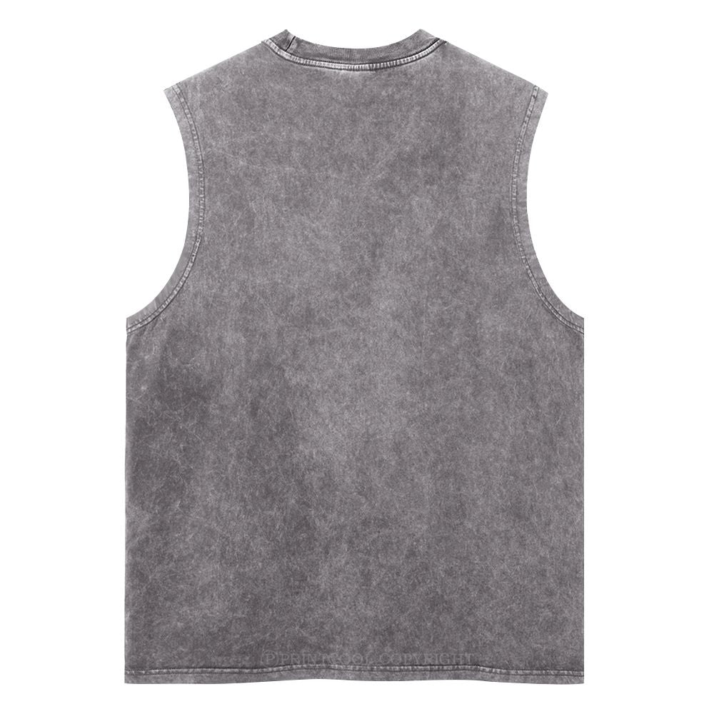 Alternating Wolves Unisex Washed Tank Top