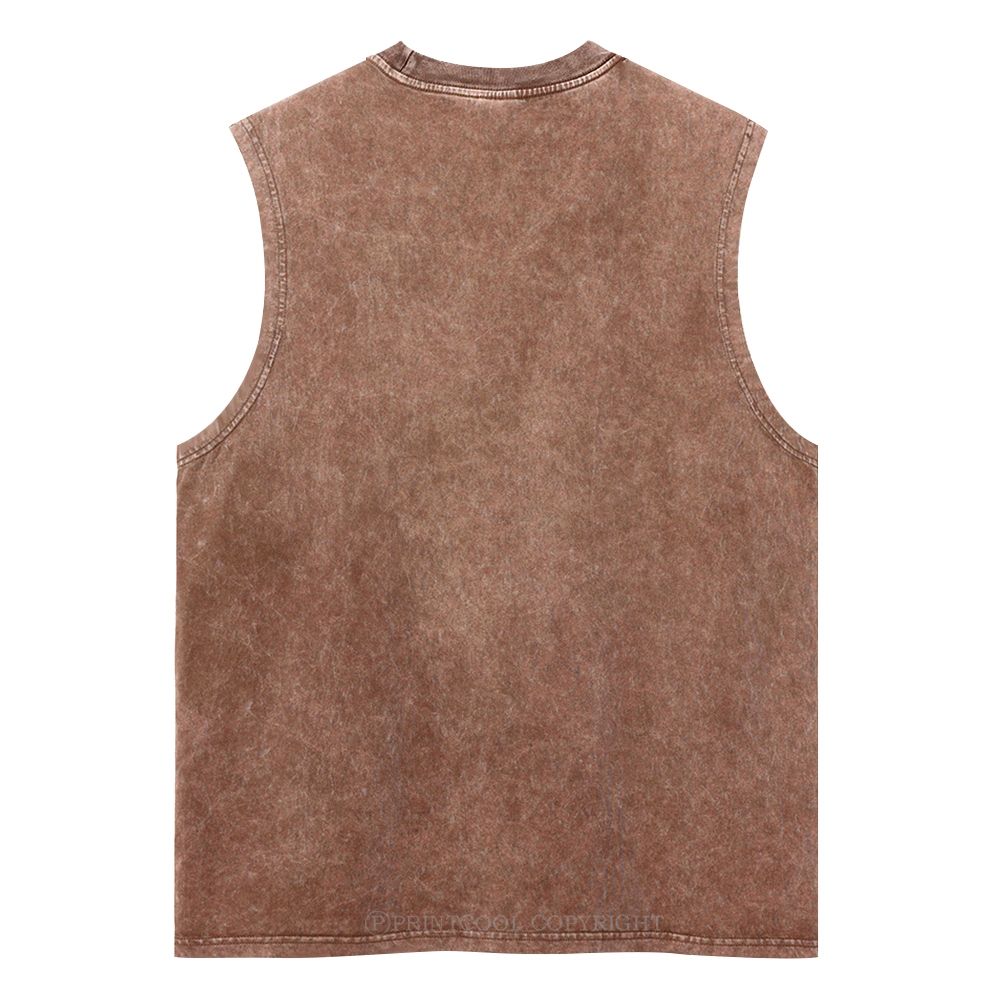 Alternating Wolves Unisex Washed Tank Top