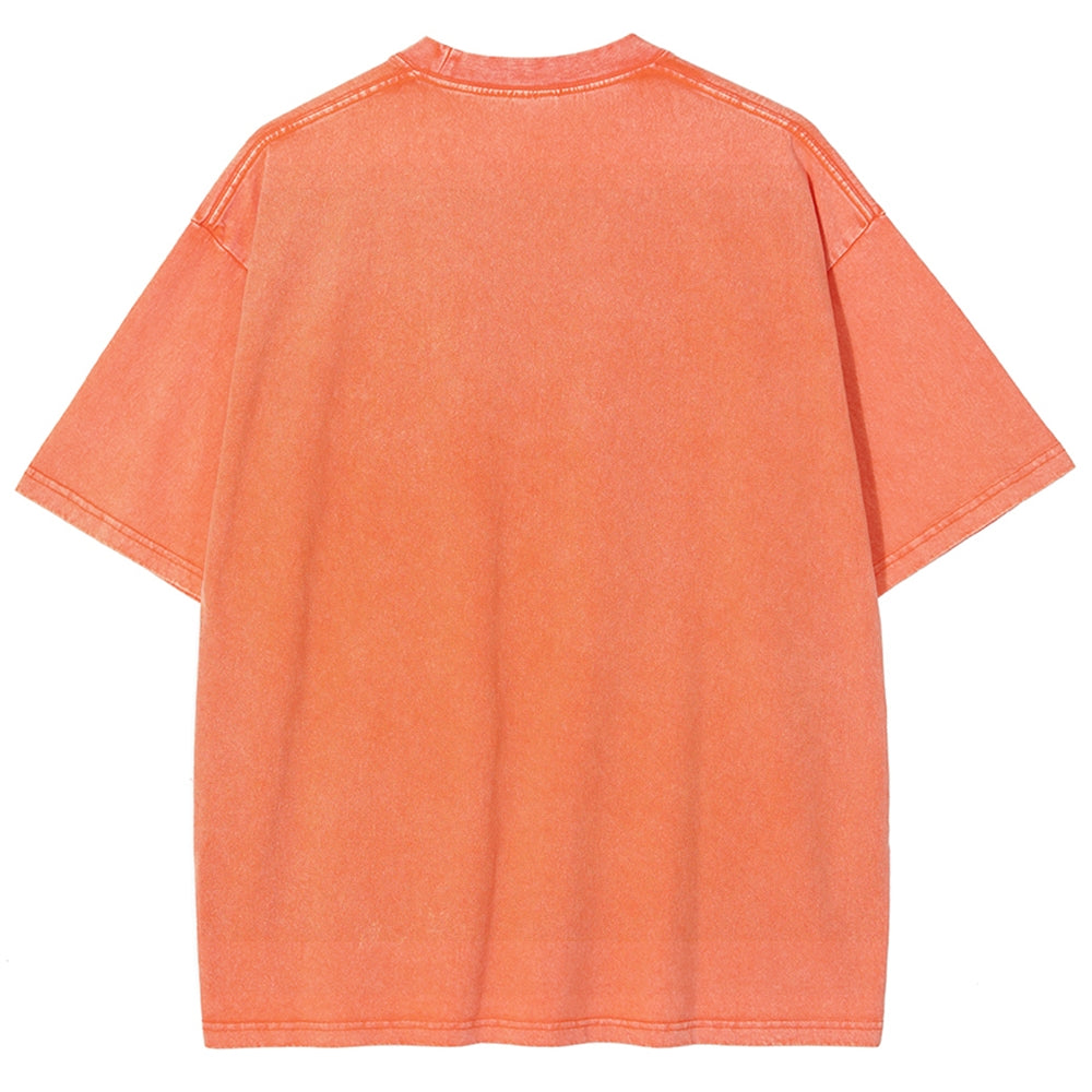 Unisex Kuro Neko Ramen Washed T-Shirt