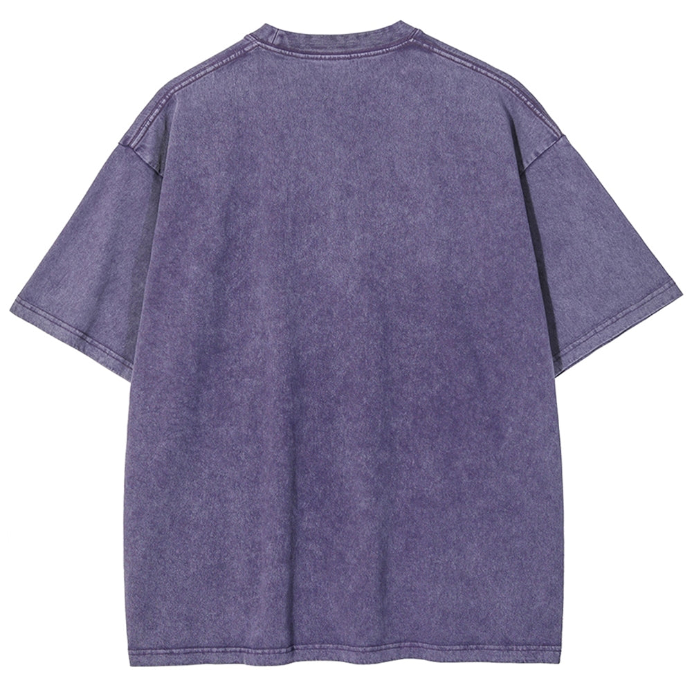 Doxie Eating Spaghetti Washed T-Shirt