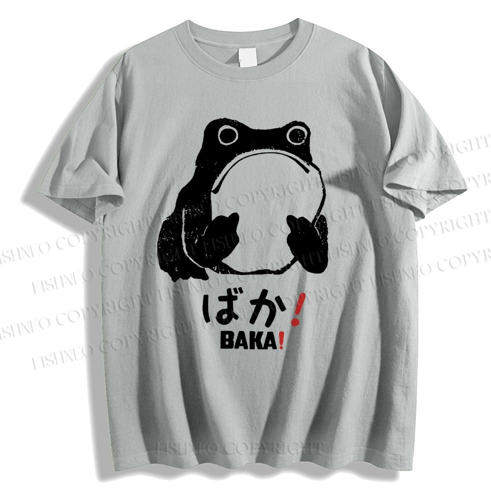 Unisex Stupid Frog Vintage Classic Cotton T-shirt