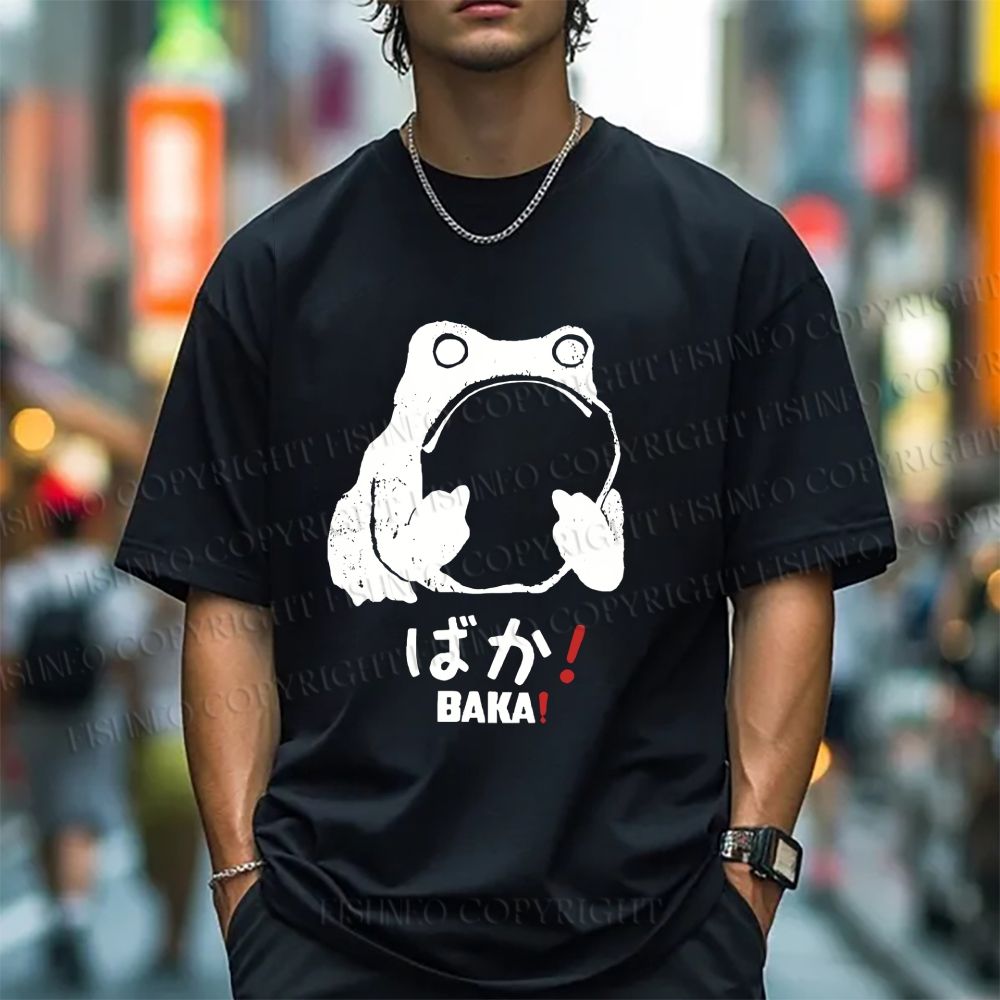 Unisex Stupid Frog Vintage Classic Cotton T-shirt