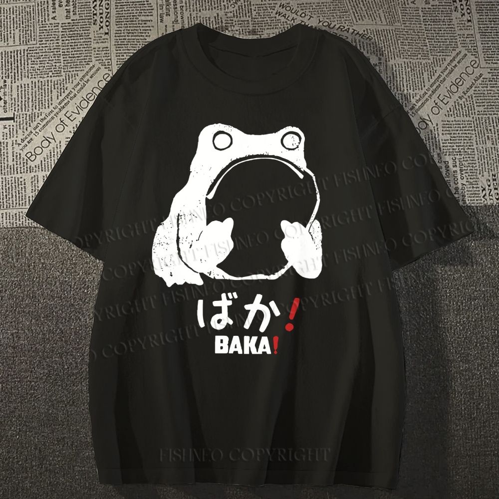 Unisex Stupid Frog Vintage Classic Cotton T-shirt