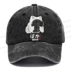 Unisex Stupid Frog Vintage Casual Washed Cap