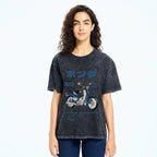 Honda C50 Super Cub Motorcycle Vintage Wash Japanese Design T-Shirt