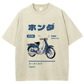 Honda C50 Super Cub Motorcycle Vintage Wash Japanese Design T-Shirt