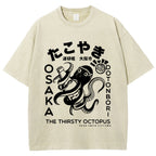 Osaka Thirsty Octopus Washed T-Shirt