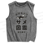 Unisex Asako Numaguchi Printed Washed Tank Top