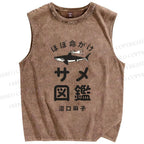 Unisex Asako Numaguchi Printed Washed Tank Top