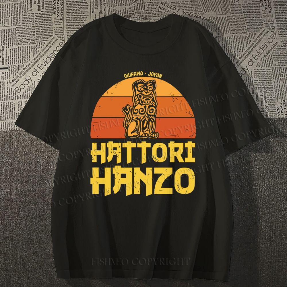 Unisex Vintage Japanese Hattori Hanzo Classic Cotton T-shirt