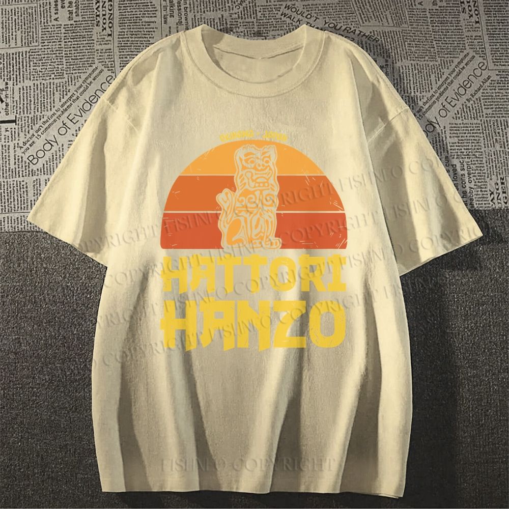 Unisex Vintage Japanese Hattori Hanzo Classic Cotton T-shirt