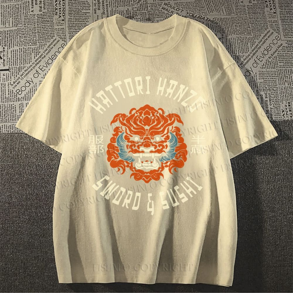 Unisex Vintage Japanese Hattori Hanzo Classic Cotton T-shirt