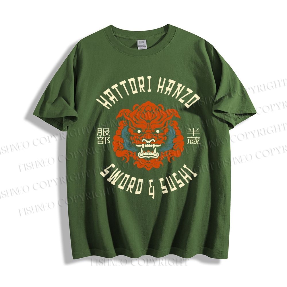 Unisex Vintage Japanese Hattori Hanzo Classic Cotton T-shirt