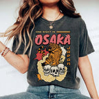 Unisex Osaka Tiger Printed Washed Tee