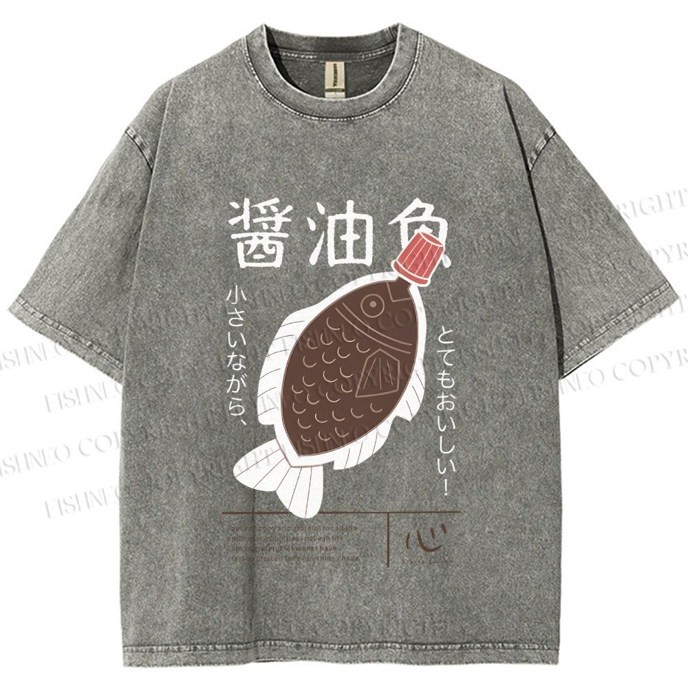 Unisex Printed Washed Tee 2505010624