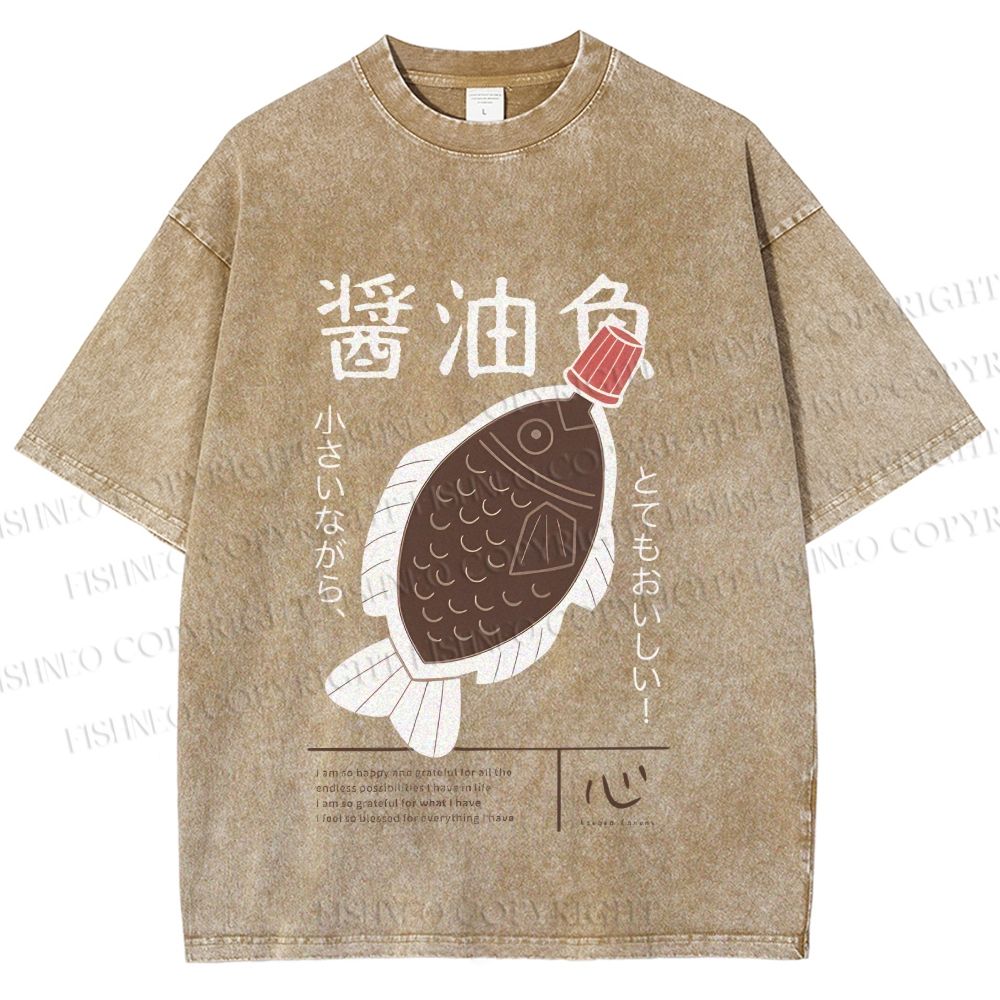 Unisex Printed Washed Tee 2505010624