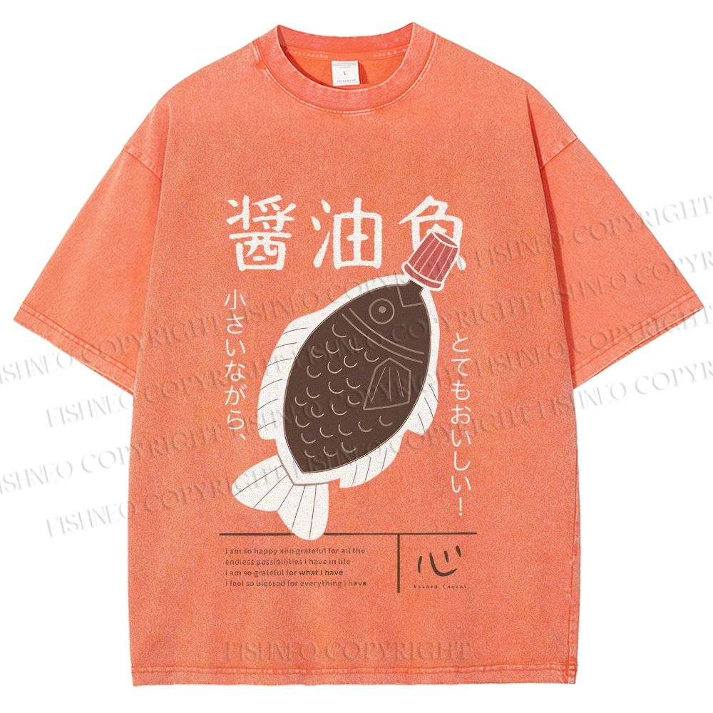 Unisex Printed Washed Tee 2505010624