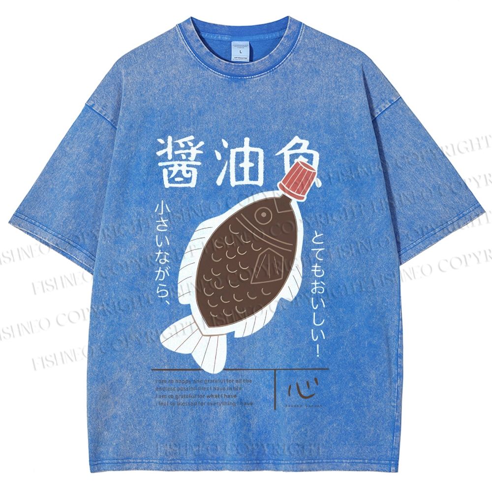 Unisex Printed Washed Tee 2505010624